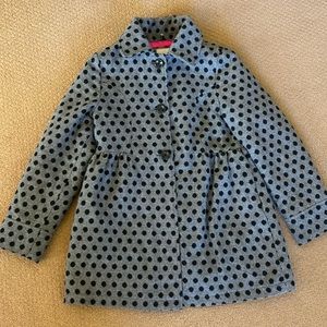 Cherokee girls polka dot Pea coat